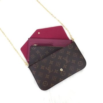 LOUIS VUİTTON FELİCE CLUTCH %100 HAKİKİ DERİ