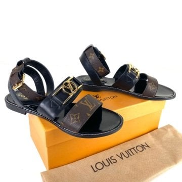 LOUİS VUİTTON FLAT SANDALS %HAKİKİ DERİ