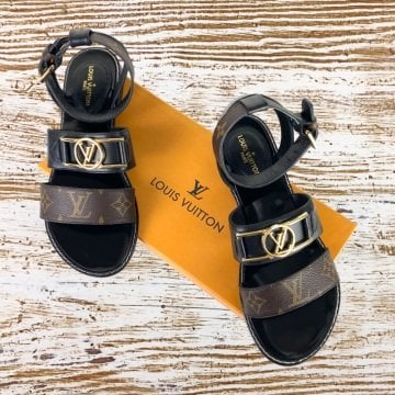LOUİS VUİTTON FLAT SANDALS %HAKİKİ DERİ