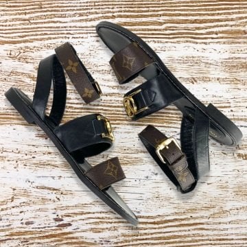 LOUİS VUİTTON FLAT SANDALS %HAKİKİ DERİ