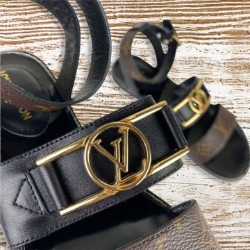 LOUİS VUİTTON FLAT SANDALS %HAKİKİ DERİ