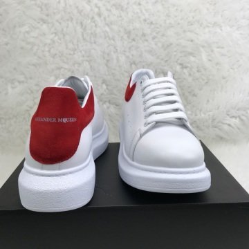 ALEXANDER McQueen %HAKİKİ DERİ BAYAN SNEAKER BEYAZ KIRMIZI