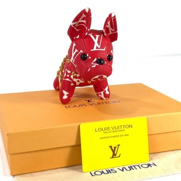 LOUİS VUİTTON DOG CHARM KEYCHAİN  ÇANTA SÜSÜ VE ANAHTARLIK
