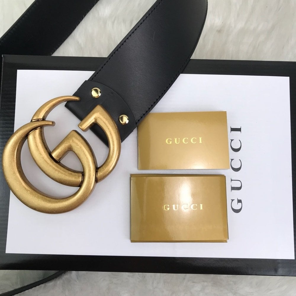 GUCCI DOUBLE WİDE KALIN KEMER %100 HAKIKI DERI