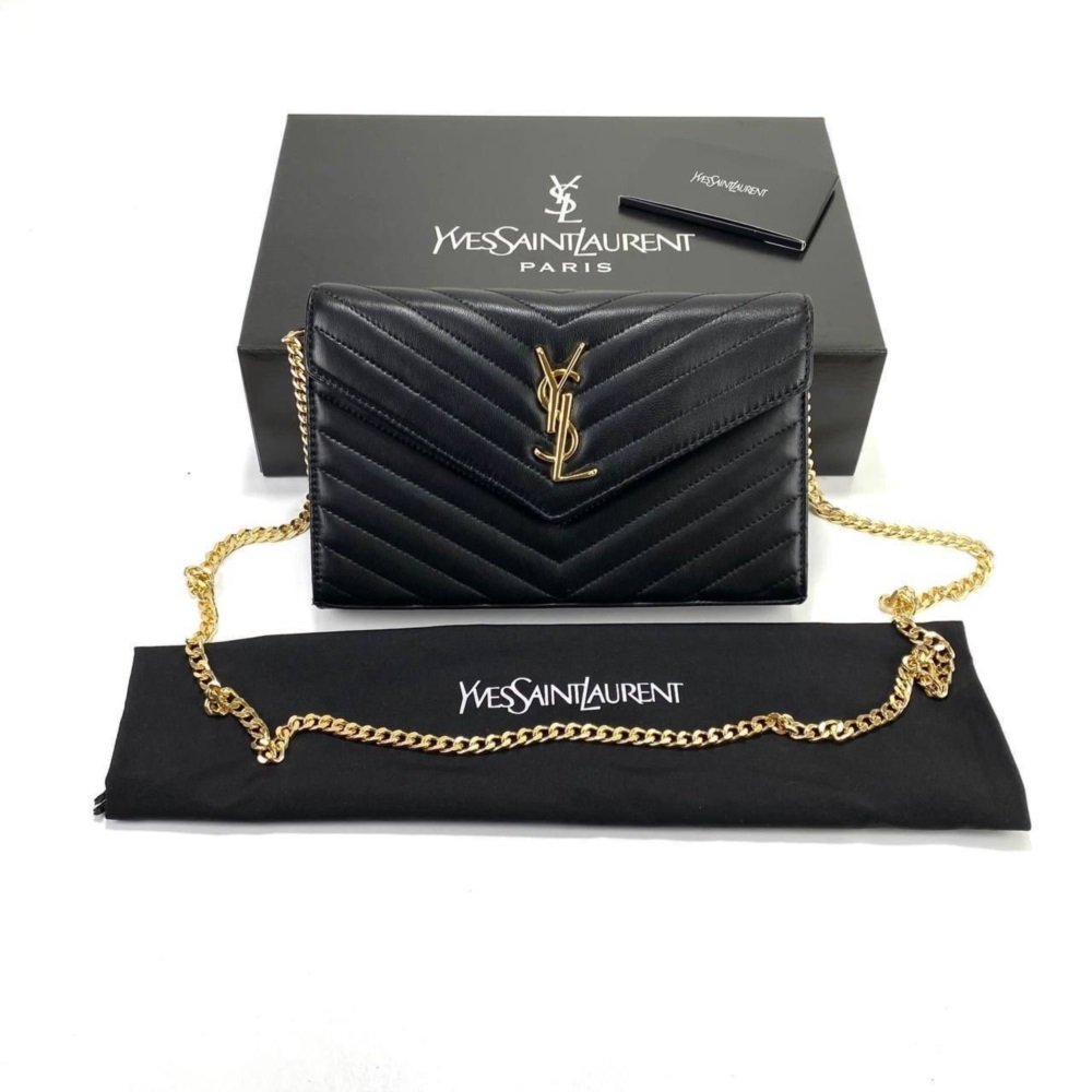 Yves Saint Laurent Quilted Shoulder (YSL) %100 HAKİKİ DERİ