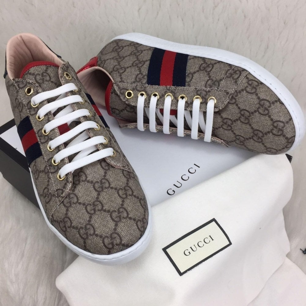 GUCCİ SNEAKERS BAYAN AYAKKABI %HAKİKİ DERİ