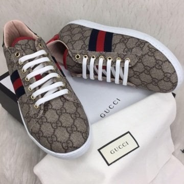 GUCCİ SNEAKERS BAYAN AYAKKABI %HAKİKİ DERİ