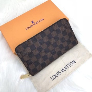 LOUIS VUITTON ZİPPY CÜZDAN HAKİKİ DERİ DAMİER
