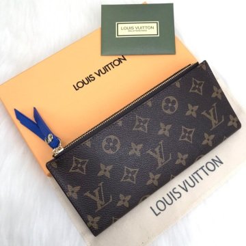 LOUIS VUITTON ADELE %100  HAKIKI DERI CÜZDAN MAVİ