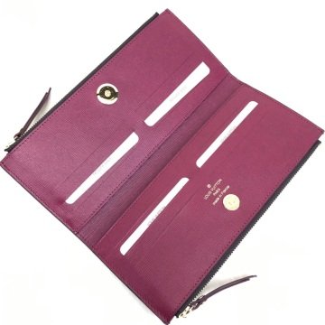LOUIS VUITTON ADELE %100  HAKIKI DERI CÜZDAN BORDO