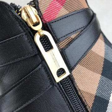 BURBERRY ANKLE %HAKİKİ DERİ BAYAN BOT
