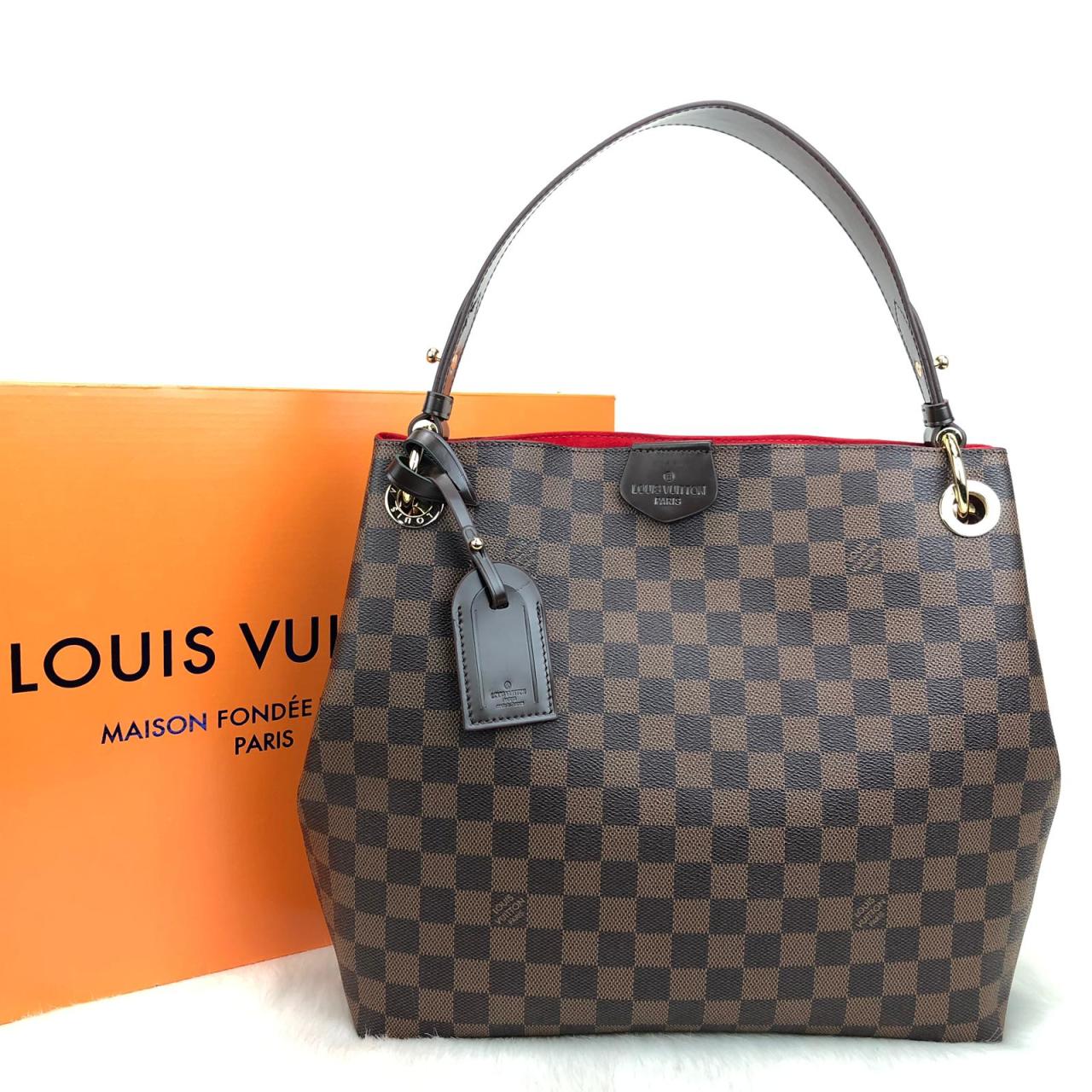 LOUIS VUITTON GRACEFUL PM DAMİER GRAPHİTE %HAKİKİ VEJİTAL DERİ
