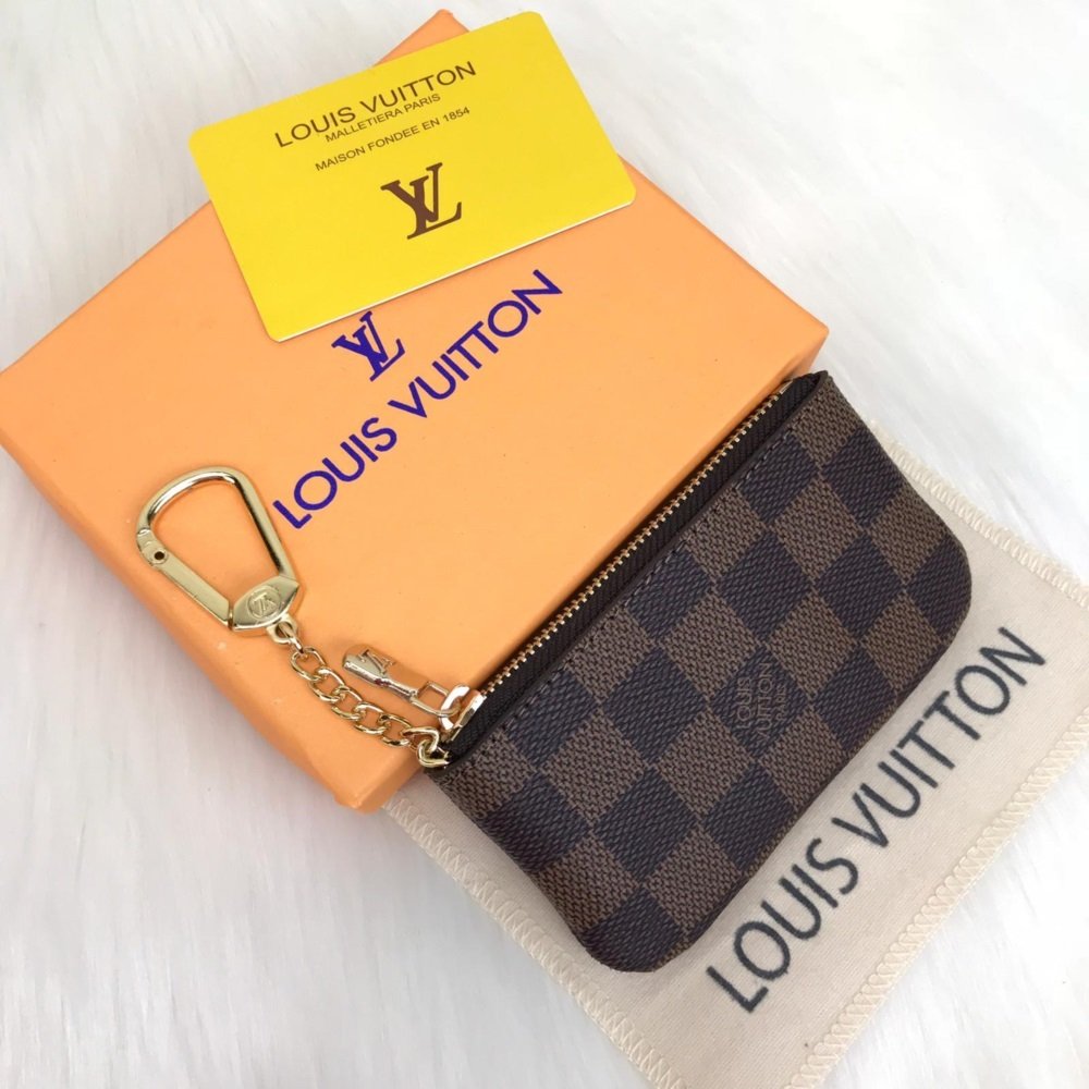 LOUİS VUİTTON DAMİER CANVAS KEY POUCH ANAHTARLIK