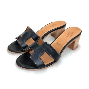 HERMES OASİS SANDALS KROKO DESENLİ %100 HAKİKİ DERİ
