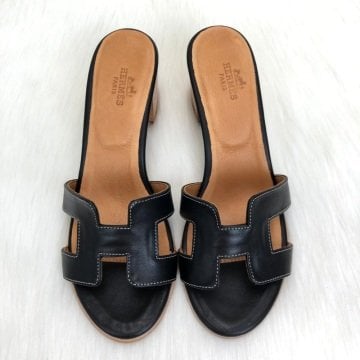 HERMES OASİS SANDALS KROKO DESENLİ %100 HAKİKİ DERİ