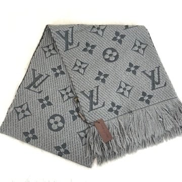 LOUIS VUITTON LOGOMANİA YÜN ATKI GRİ
