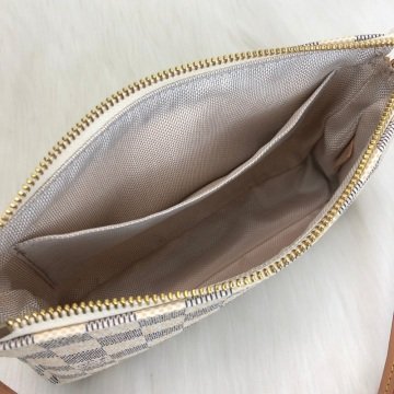 LOUİS VUİTTON POCHETTE ACCESSOİRES %100 HAKIKI DERİ AZUR