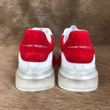 ALEXANDR McQueen CLEAR SOLE %HAKİKİ DERİ SNEAKER  BEYAZ  ŞEFFAF TABAN
