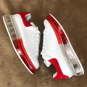 ALEXANDR McQueen CLEAR SOLE %HAKİKİ DERİ SNEAKER  BEYAZ  ŞEFFAF TABAN