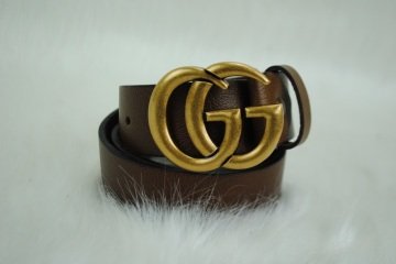 GUCCI DOUBLE GG BUCKLE KEMER %100 HAKIKI DERI