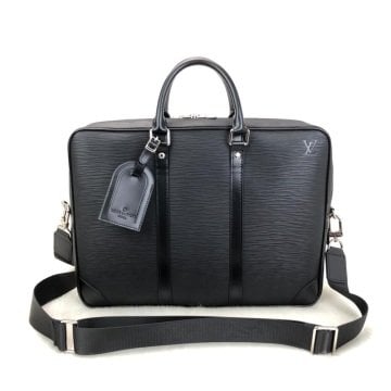 Louis Vuitton Porte Voyage %100 hakiki  deri Epi