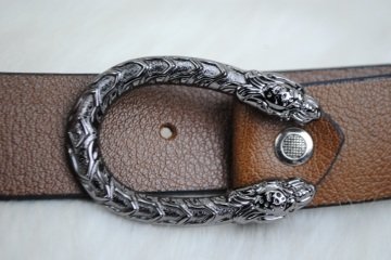 GUCCI DOUBLE GG BUCKLE KEMER %100 HAKIKI DERI