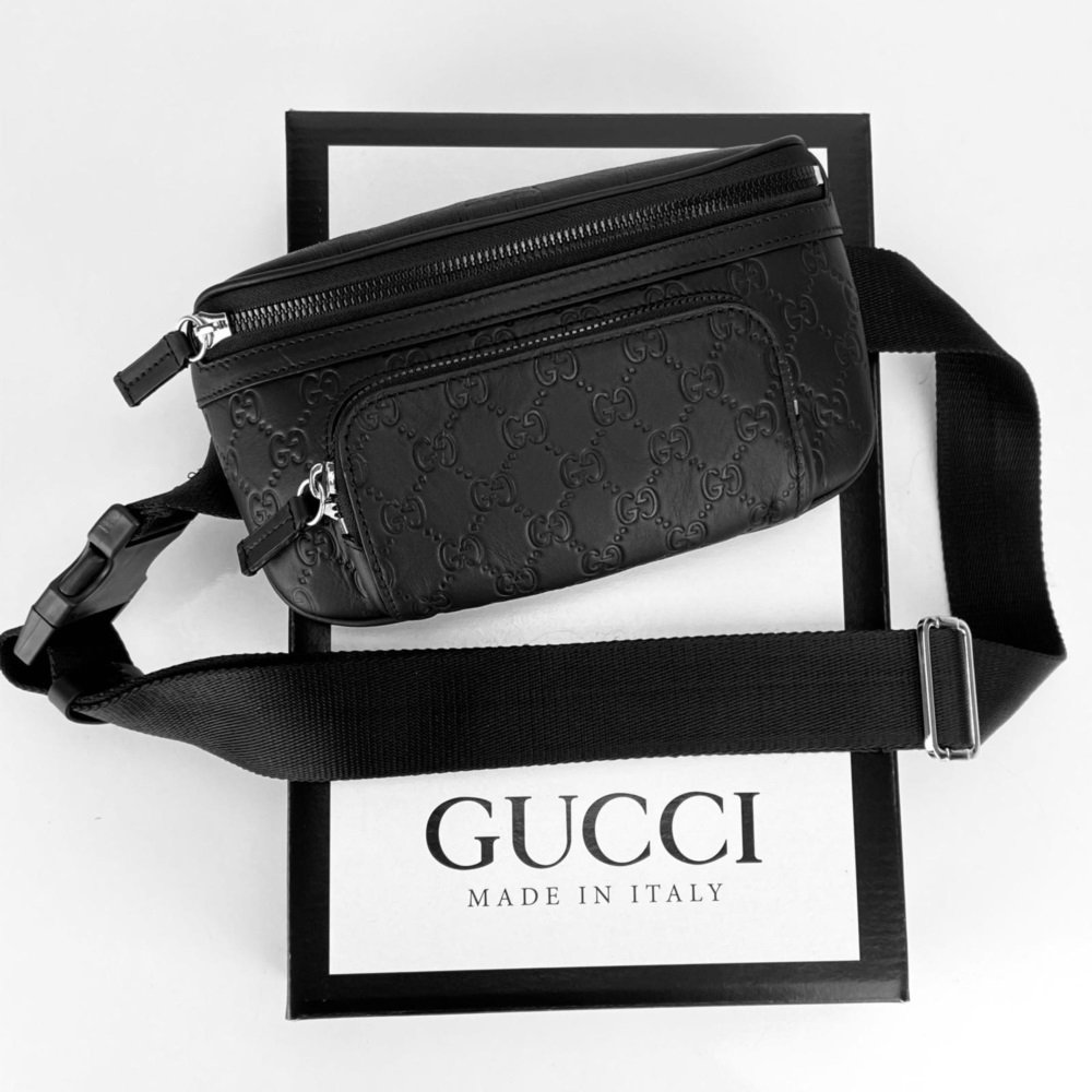 GUCCİ İMPRİME EDEN BELT BAG %100 HAKİKİ DERİ