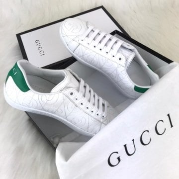 GUCCİ G RHOMBUS QUİLTED SNEAKER %HAKİKİ DERİ BEYAZ