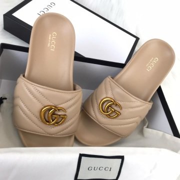 GUCCİ MARMONT SLİDES TERLİK %100 HAKİKİ DERİ