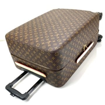 LOUİS VUİTTON MONOGRAM  CANVAS ZEPHYR 55 LİK VE 70 LİK VEJITAL DERI ÇEK ÇEK VALIZ